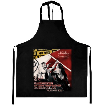 Discover Evanescence Within Temptation Worlds Collide Tour 2022 Aprons