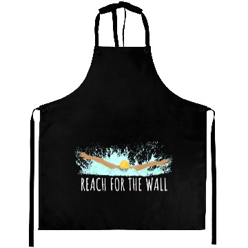 Discover Swimming Quote Saying Aprons
