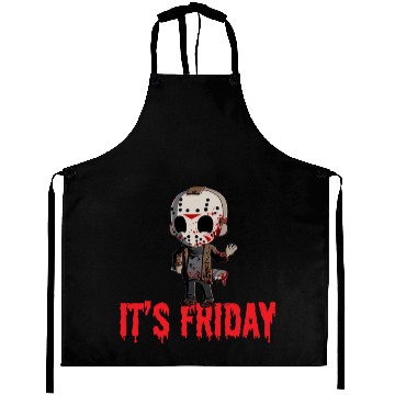 Discover Black friday Halloween Horror Pullover Aprons