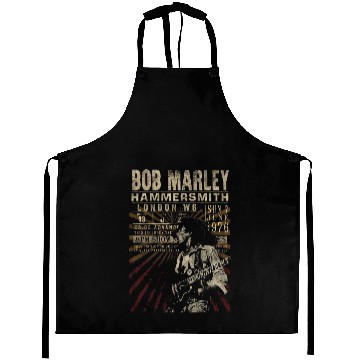 Discover Bob Marley Unisex Eco-Aprons: Hammersmith '76