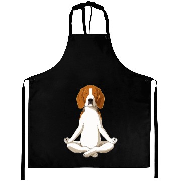 Discover Yoga Dog Beagle Unisex Aprons