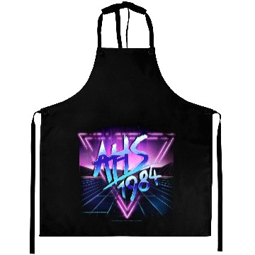 Discover American Horror Story 1984 Neon Grid Logo Aprons
