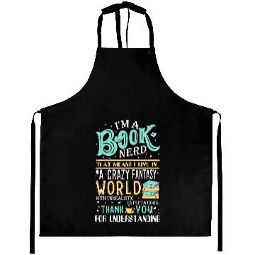 Discover I'm a Book Nerd Aprons