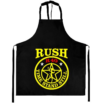 Discover rush band logo Aprons
