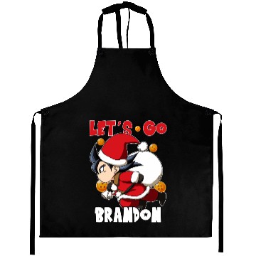 Discover Goku Santa Christmas Let's Go Brandon Aprons