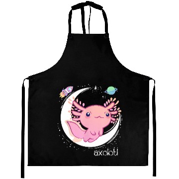 Discover Space Axolotl Kawaii Pastel Goth Aprons