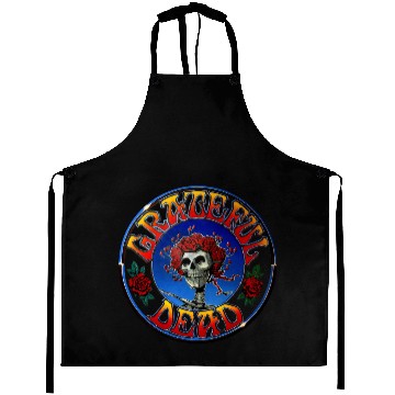 Discover Black The Grateful Dead Bertha Circle Official Aprons Aprons