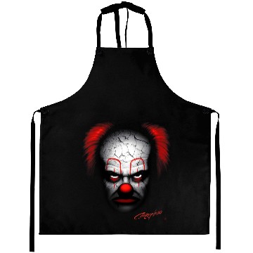 Discover Evil Clown Scary Black Aprons