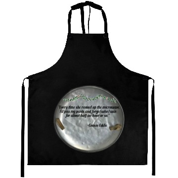 Discover Cousin Eddie Round Sled Microwave Aprons