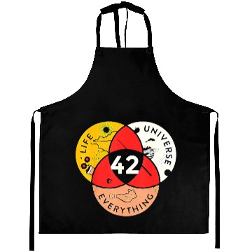 Discover 42 Answer to Life Universe and Everything science Aprons