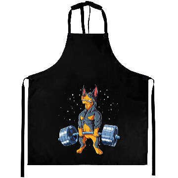 Discover Doberman Weightlifting Gym Aprons