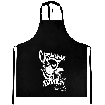 Discover Catwoman Meow Comic Funny Aprons