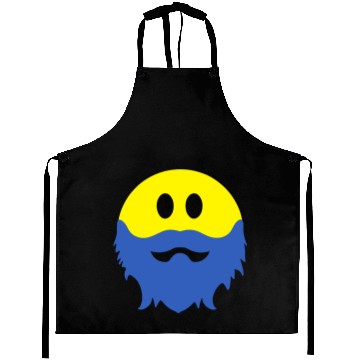 Discover Bearded Smiley Face Aprons