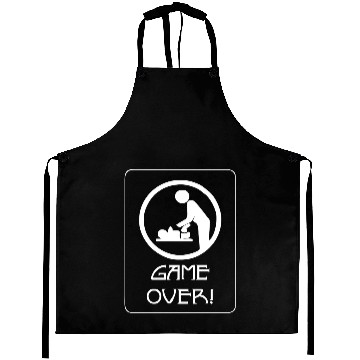 Discover New Dad Game Over, Baby Daddy Parent Aprons