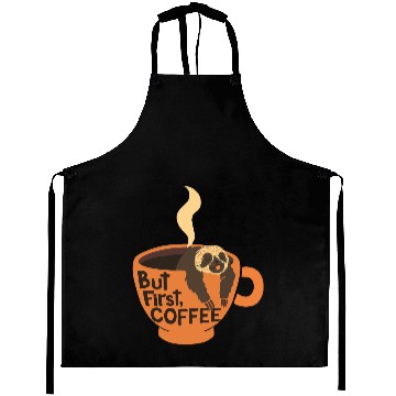 Discover But First, Coffee! Aprons