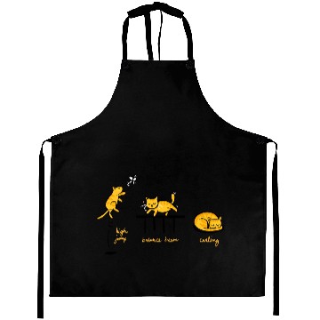 Discover Cat Olympics Aprons