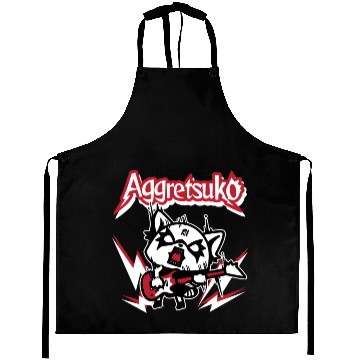 Discover Aggretsuko Rocker Rage Aprons