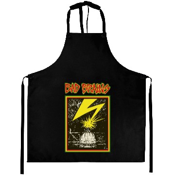 Discover Bad Brains Capitol Logo YELLOW Aprons