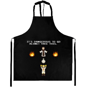 Discover Its Dangerous to Go Alone Aprons