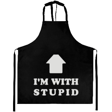 Discover Im With Stupid (2) Aprons