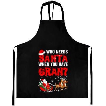 Discover Who Needs Santa Gran Aprons