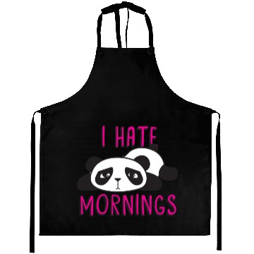 Discover I Hate Mornings - Cute Sleepy Panda Bear Aprons