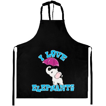 Discover I love elephants Aprons