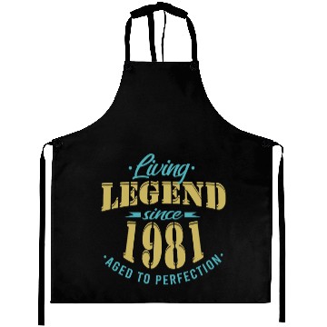 Discover 1981 birthday legend men women 3D Aprons
