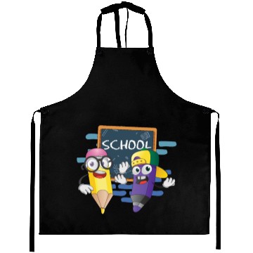 Discover School Kindergarten Funny Schooling Kids Aprons