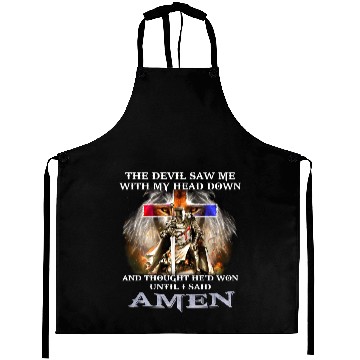 Discover Jesus The Devil Saw Me With My Head Down Aprons