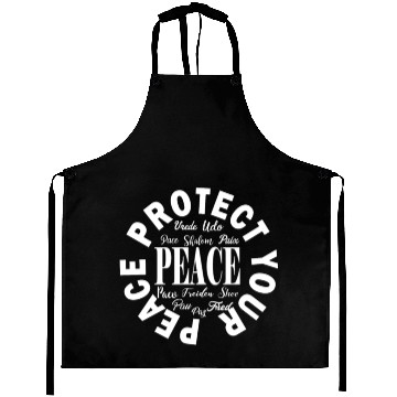 Discover Protect Your Peace (White) Aprons