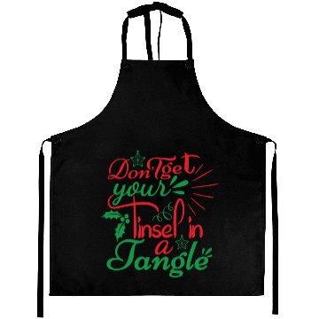 Discover DON T GET YOUR TINSEL IN A TANGLE Aprons