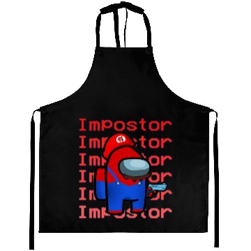 Discover Among Us - Impostor - Super Mario Aprons