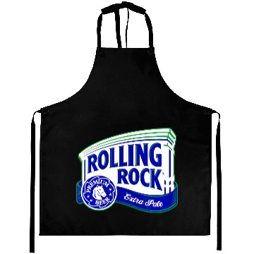 Discover Rolling Rock Logo Aprons Aprons