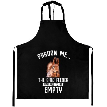 Discover Funny Squirrel Empty Bird Feeder Squirrels Aprons