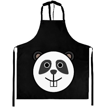 Discover Panda Rounded Face Aprons