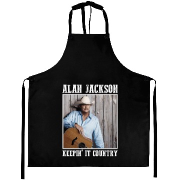 Discover Men's Retro Alan Jackson Keepin' It Country Aprons