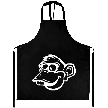 Discover Goofy Monkey Portrait Aprons