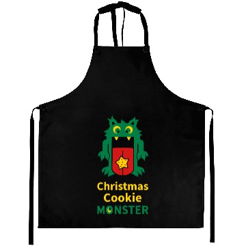 Discover Christmas cookie monster Aprons
