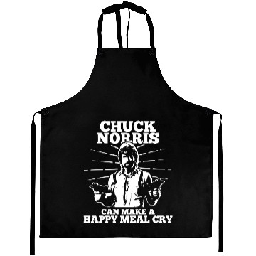 Discover Chuck Norris Can Make A Happy Meal Cry Aprons