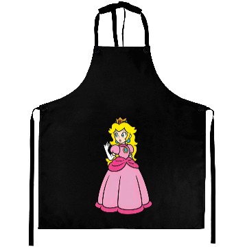 Discover Princess Peach Star Aprons, Princess Peach Crown Aprons