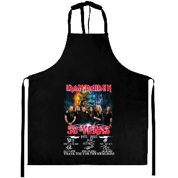 Discover Iron Maiden 50 Year 1975-2025  Baseball Tees Aprons