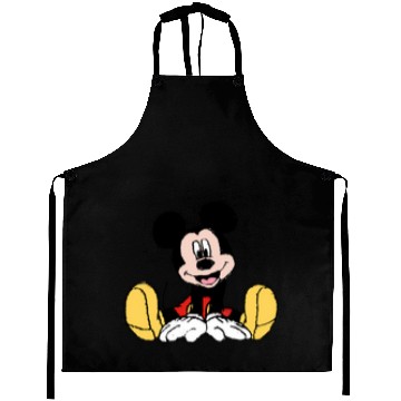 Discover Vintage Mickey Embroidered Pocket Aprons