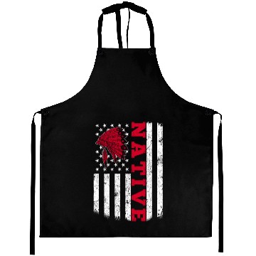 Discover Native American Flag for Native Americans Pullover Aprons