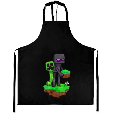 Discover Minecraft Creeper and Enderman Classic Aprons