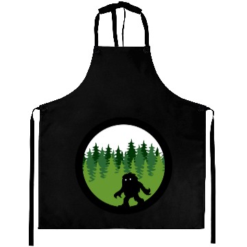Discover Sasquatch By Day - Noirgraphic Original Aprons