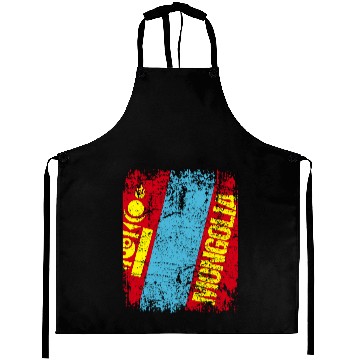 Discover MONGOLIA Flag Vintage Aprons