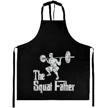 Discover The Squat Father Dad Workout Weights Gym Fathers Day Aprons
