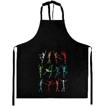 Discover Halloween Dancing Ballet Vintage Skeleton Aprons
