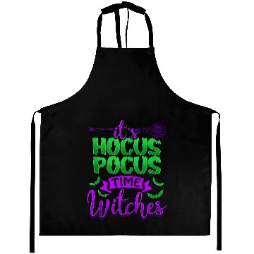Discover IT'S HOCUS POCUS TIME WITCHES Halloween Aprons